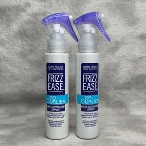 (X2) John Frieda Frizz Ease Go Curlier Heat Activated Spray 3.5 fl. oz. NWOB